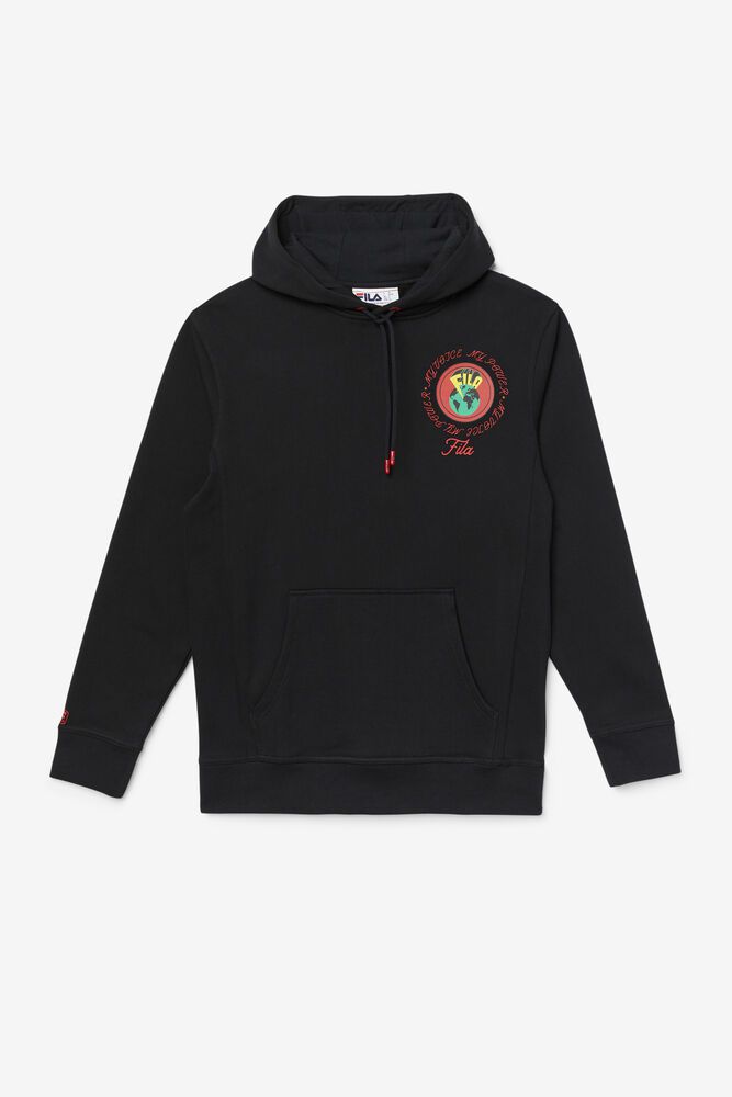 Fila Hoodie Womens Black - Hunt - Philippines 9346025-DN